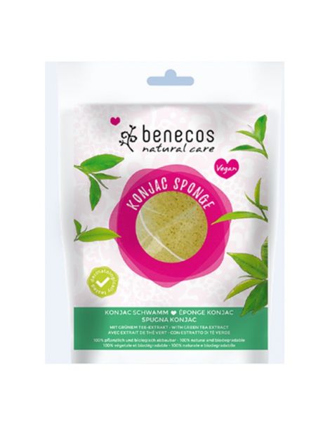 Esponja Konjac Té Verde Piel Mixta Benecos