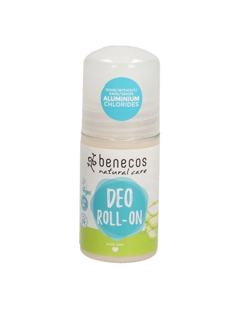 Desodorante Aloe Vera Roll-On Benecos - 50 ml.