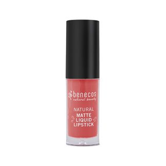 Barra de Labios Mate Líquida Coral Kiss Benecos - 5 ml.