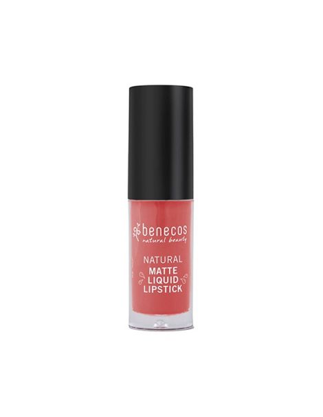 Barra de Labios Mate Líquida Coral Kiss Benecos - 5 ml.