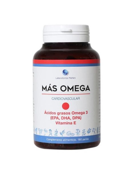 Más Omega Punto Rojo Mahen - 180 perlas