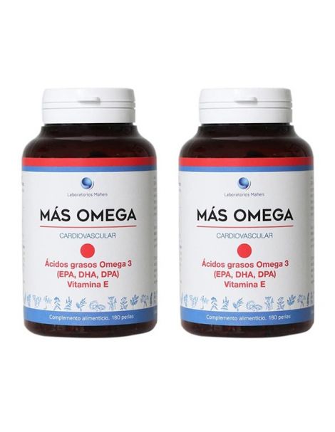 Más Omega Punto Rojo Mahen - 2 x 180 perlas