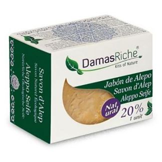 Jabón de Alepo 20% Damasriche - pastilla de 200 gramos