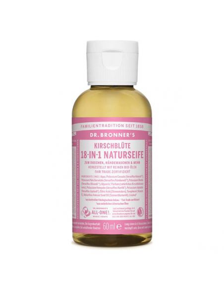 Jabón de Castilla Líquido Flor de Cerezo Dr. Bronner´s - 59 ml.