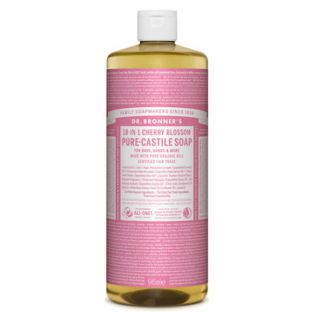 Jabón de Castilla Líquido Flor de Cerezo Dr. Bronner´s - 946 ml.