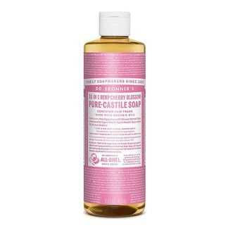 Jabón de Castilla Líquido Flor de Cerezo Dr. Bronner´s - 473 ml.