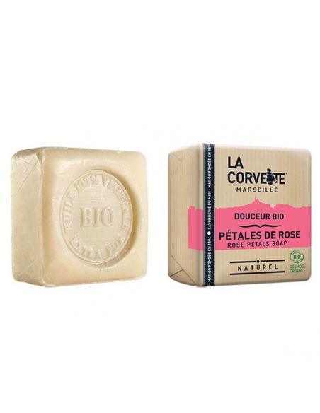 Jabón de Pétalos de Rosa Bio La Corvette - 100 gramos