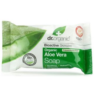 Jabón en Pastilla con Aloe Vera Dr. Organic - 100 gramos