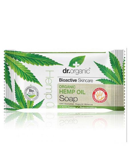 Jabón en Pastilla con Aceite de Cáñamo Dr. Organic - 100 gramos