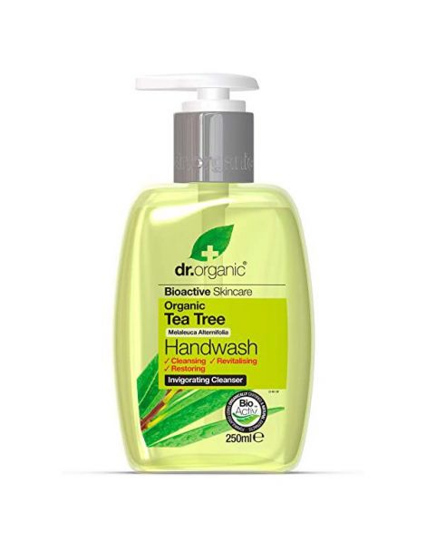 Jabón en Gel para Manos con Árbol del Té Dr. Organic - 250 ml.