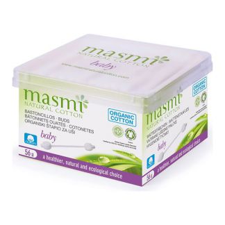 Bastoncillos de Algodón para Bebé Masmi - 56 unidades