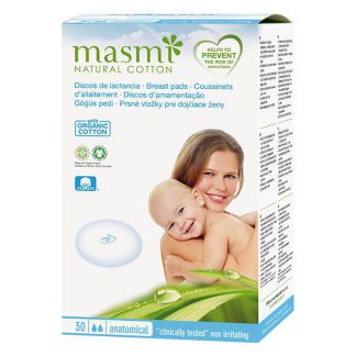 Discos de Lactancia de Algodón Masmi - 30 unidades