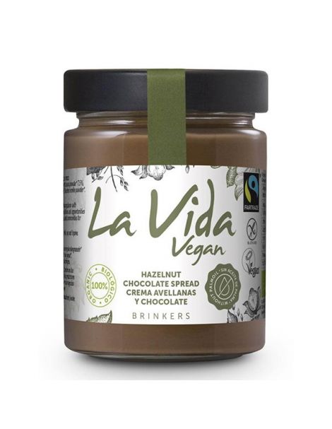 Crema de Chocolate con Avellanas La Vida Vegan - 600 gramos
