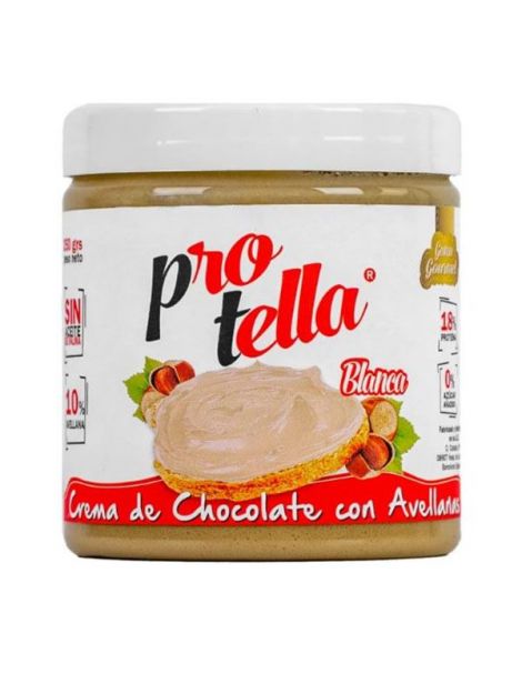 Crema de Chocolate Blanco con Avellanas Protella - 250 gramos