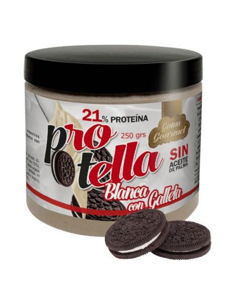Crema de Chocolate Blanco con Galleta Protella - 250 gramos