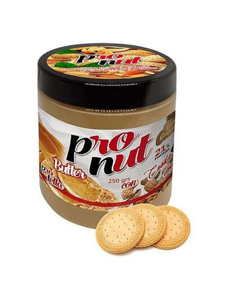 Crema de Cacahuete con Galleta ProNut Protella - 250 gramos