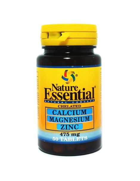 Calcio-Magnesio-Zinc Nature Essential - 50 comprimidos