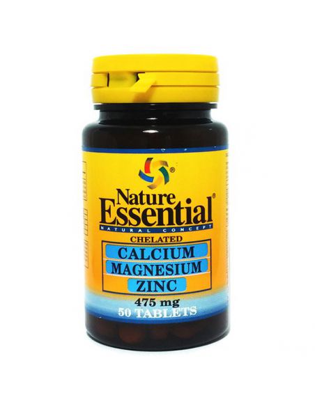 Calcio-Magnesio-Zinc Nature Essential - 50 comprimidos