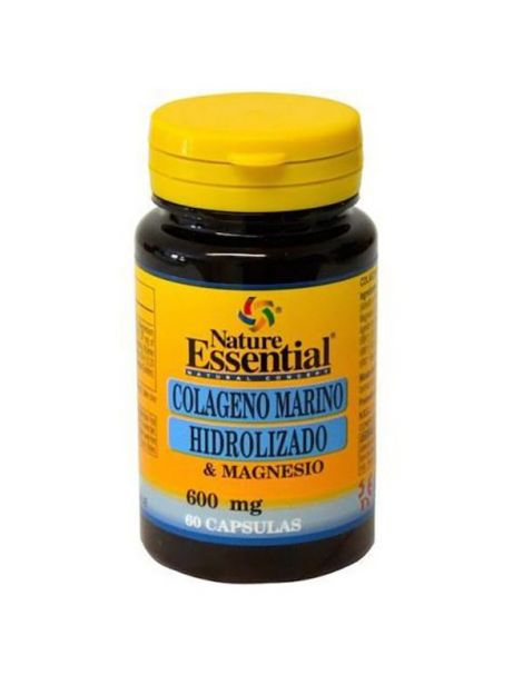 Colágeno Marino Hidrolizado + Magnesio 600 mg Nature Essential - 60 comprimidos