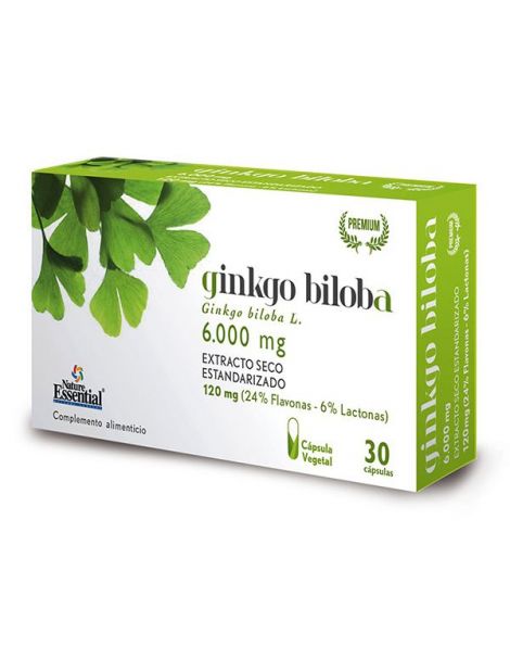 Ginkgo Biloba 6000 mg Nature Essential - 30 cápsulas