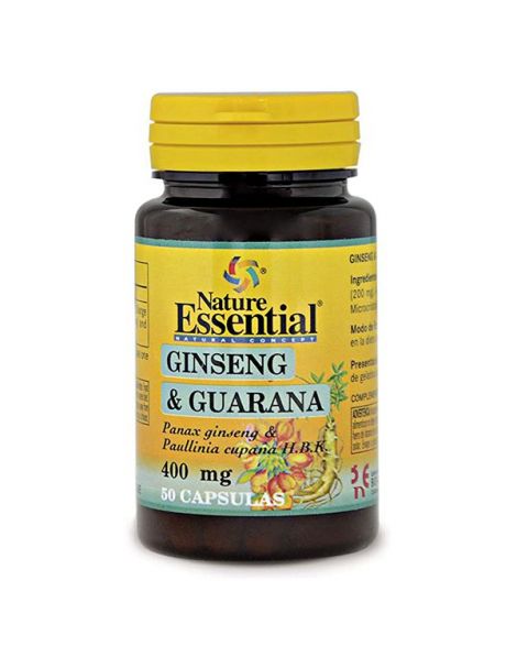 Ginseng + Guaraná Nature Essential - 50 cápsulas