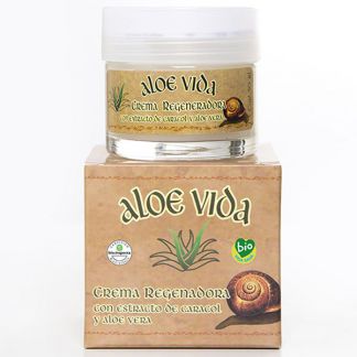 Crema Regeneradora de Baba de Caracol y Aloe Vera Aloe Vida - 50 ml.