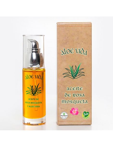 Aceite de Rosa Mosqueta con Aloe y Vitamina E Aloe Vida - 30 ml.