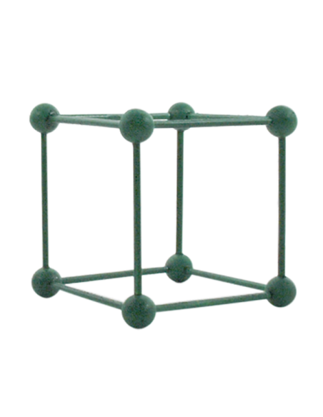 Hexaedro o Cubo de Madera Verde