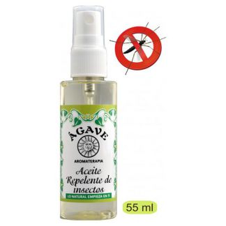 Aceite Corporal Repelente de Insectos Ágave -  spray 55 ml.