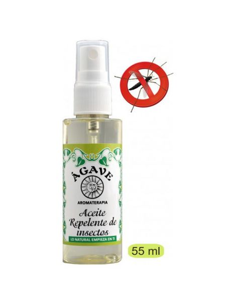 Aceite Corporal Repelente de Insectos Ágave -  spray 55 ml.