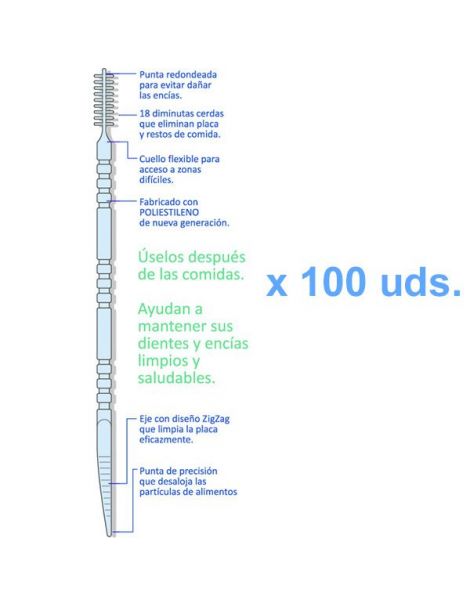 Palillos Técnicos Interdentales Oratek - 100 unidades