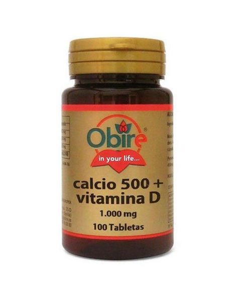Calcio + Vitamina D Obire - 100 comprimidos
