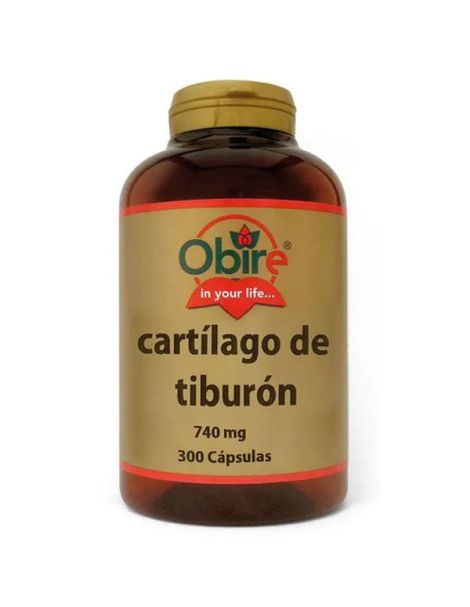 Cartílago de Tiburón 740 mg. Obire - 300 cápsulas