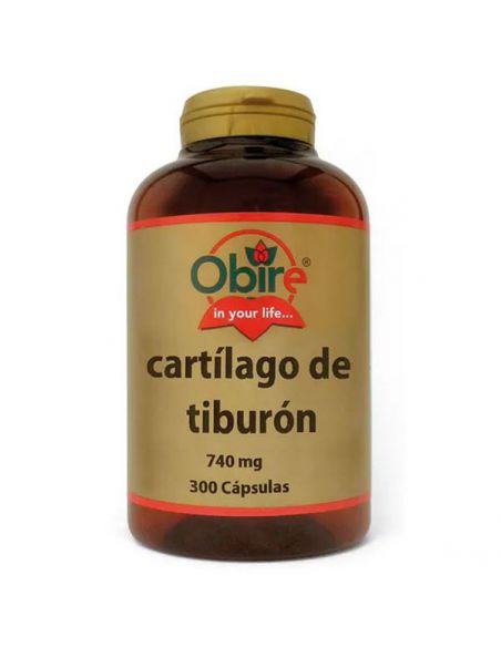 Cartílago de Tiburón 740 mg. Obire - 300 cápsulas