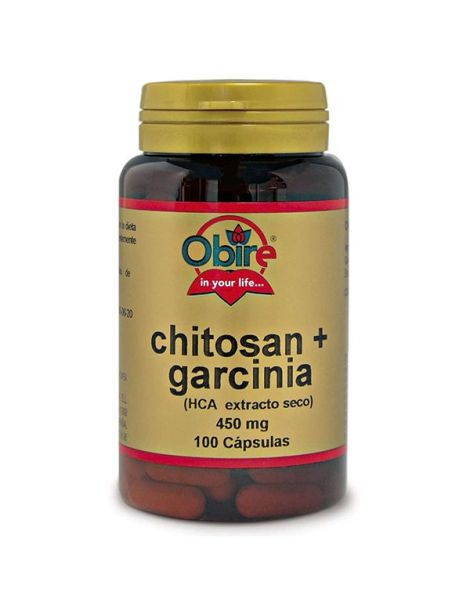 Chitosán y Garcinia Obire - 100 cápsulas