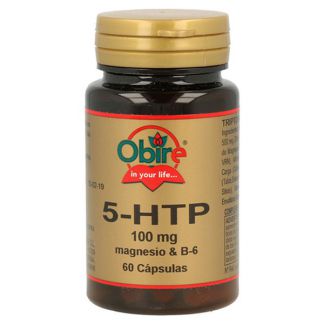 Triptófano (5-HTP), Magnesio y Vitamina B6 Obire - 60 cápsulas