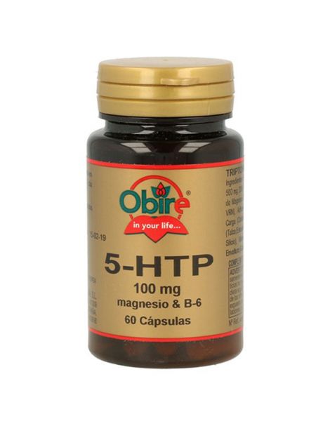 Triptófano (5-HTP), Magnesio y Vitamina B6 Obire - 60 cápsulas