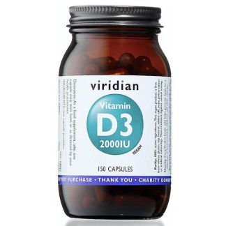 Vitamina D3 2000 UI Viridian - 60 cápsulas