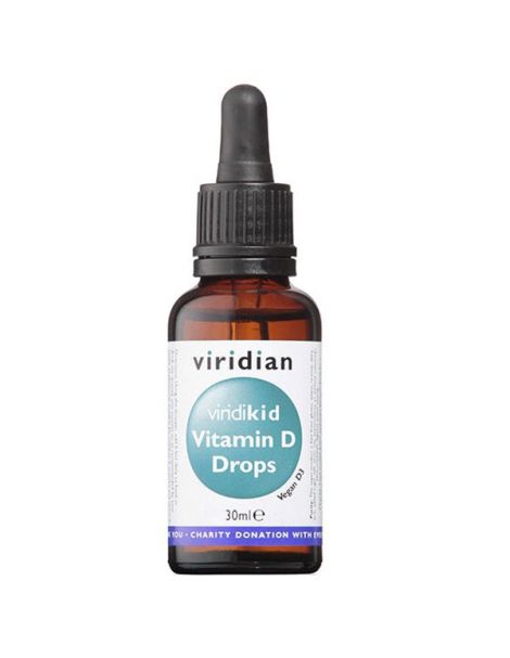 Viridikid Vitamina D3 400 UI Vegana Viridian - 30 ml.