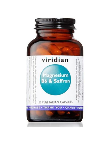 Magnesio + B6 + Azafrán Viridian - 60 cápsulas