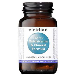 High Five Fórmula Multivitaminas y Minerales Viridian - 30 cápsulas