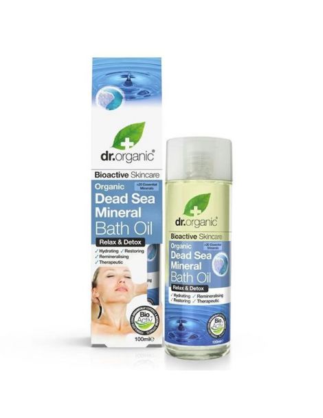 Aceite para Baño con Minerales del Mar Muerto Dr. Organic - 100 ml.