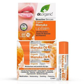 Bálsamo Labial con Miel de Manuka Dr. Organic - 5,7 ml.