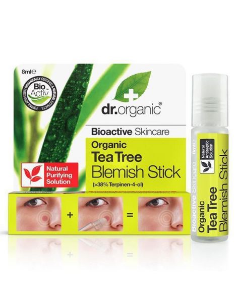 Barra para Acné Árbol del Té Dr. Organic - 8 ml.