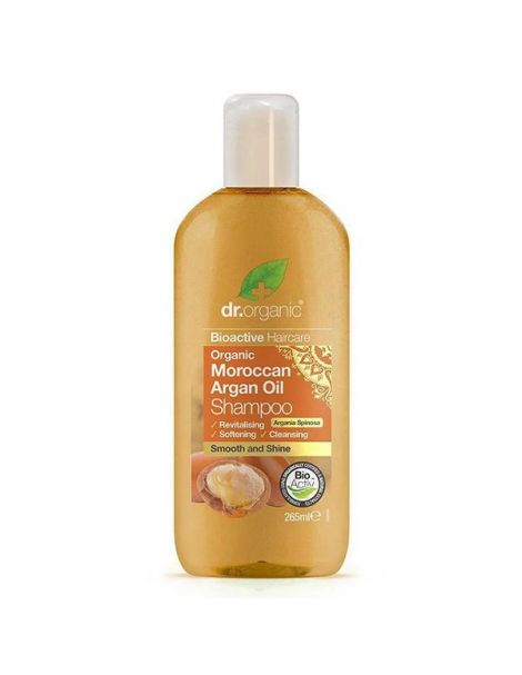 Champú con Aceite de Argán Marroquí Dr. Organic - 265 ml.