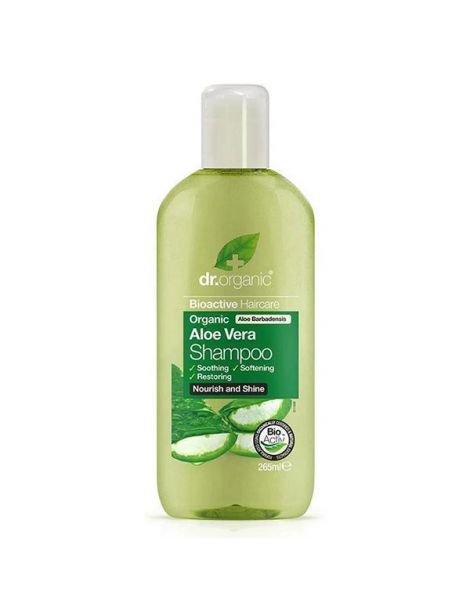 Champú con Aloe Vera Dr. Organic - 265 ml.