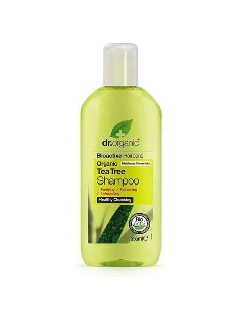 Champú con Árbol del Té Dr. Organic - 265 ml.