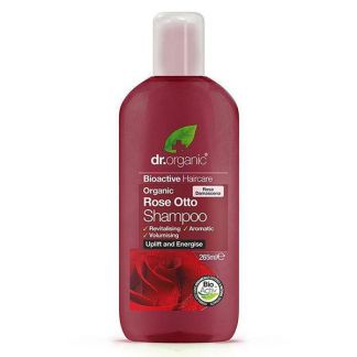 Champú con Rosa de Damasco Dr. Organic - 265 ml.