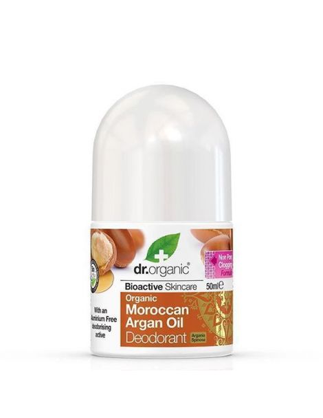Desodorante con Aceite de Argán Marroquí Dr. Organic - 50 ml.