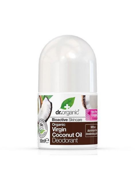 Desodorante con Aceite de Coco Dr. Organic - 50 ml.